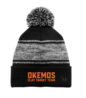 Custom Apparel - Screen Printing - Okemos Clay Target Team 2024 - Knit Pom Pom Beanie - Okemos Clay Target Team 2024 - 16625