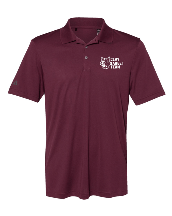 Custom Apparel - Screen Printing - Okemos Clay Target Team 2024 STATES - Men's Adidas Polo - Okemos Clay Target Team 2024 STATES - 15886
