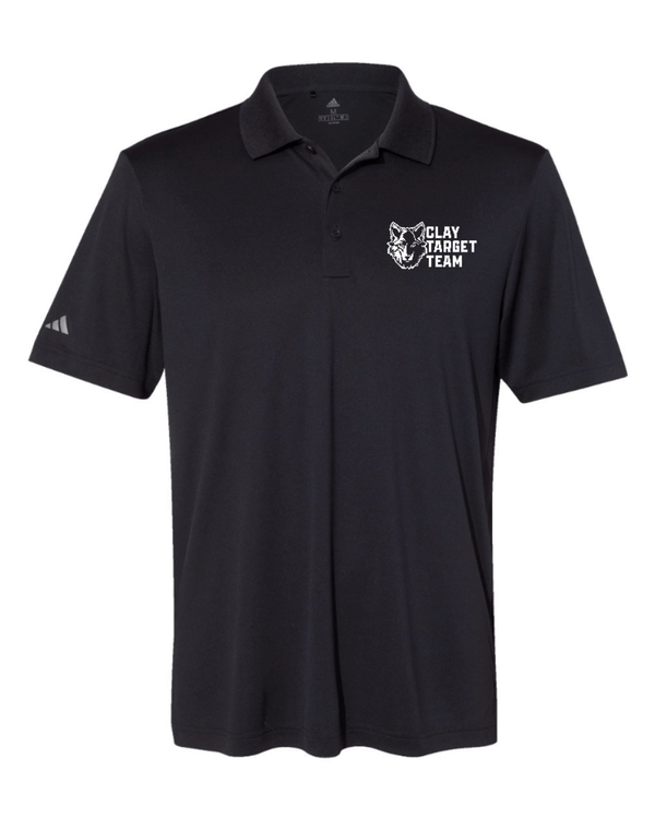 Custom Apparel - Screen Printing - Okemos Clay Target Team 2024 STATES - Men's Adidas Polo - Okemos Clay Target Team 2024 STATES - 15886