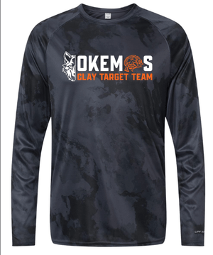 Custom Apparel - Screen Printing - Okemos Clay Target Team 2024 STATES - Unisex Camo Performance Long Sleeve - Okemos Clay Target Team 2024 STATES - 15886