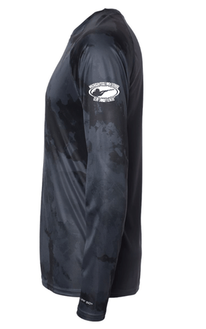 Custom Apparel - Screen Printing - Okemos Clay Target Team 2024 STATES - Unisex Camo Performance Long Sleeve - Okemos Clay Target Team 2024 STATES - 15886
