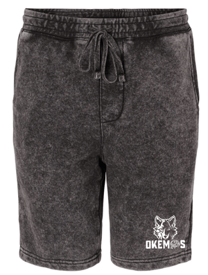 Custom Apparel - Screen Printing - Okemos Clay Target Team 2024 STATES - Unisex Mineral Wash Shorts - Okemos Clay Target Team 2024 STATES - 15886
