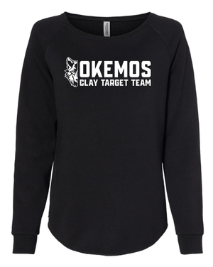 Custom Apparel - Screen Printing - Okemos Clay Target Team 2024 STATES - Women's Wide Neck Crewneck Sweatshirt - Okemos Clay Target Team 2024 STATES - 15886
