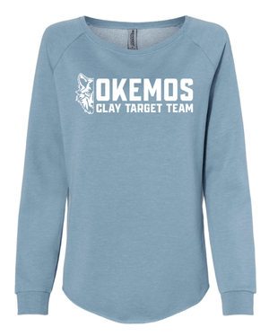 Custom Apparel - Screen Printing - Okemos Clay Target Team 2024 STATES - Women's Wide Neck Crewneck Sweatshirt - Okemos Clay Target Team 2024 STATES - 15886