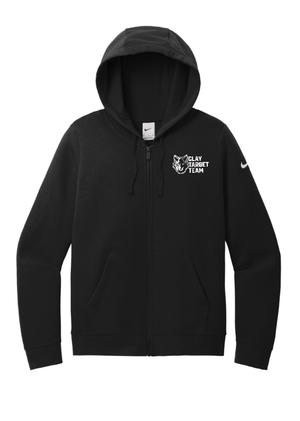 Custom Apparel - Screen Printing - Okemos Clay Target Team 2025 - Embroidered Nike Women's Fleece Full Zip Hoodie - Okemos Clay Target Team 2025 - 17398