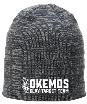 Custom Printed Apparel | Okemos Clay Target Team Fall 2025 - Marled Grey Beanie - Okemos Clay Target Team Fall 2025 - 18352