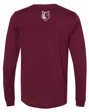 Custom Apparel - Screen Printing - Okemos CMS Cross Country - Adult Long Sleeve T-Shirt Blue/Maroon/Black - Okemos CMS Cross Country 2024 - 16303