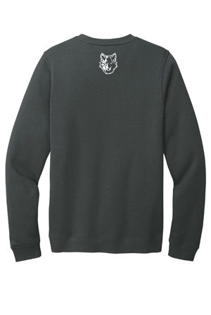 Custom Apparel - Screen Printing - Okemos CMS Cross Country - Adult Midweight Crewneck Sweatshirt Maroon/Black - Okemos CMS Cross Country 2024 - 16303