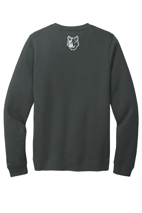 Custom Apparel - Screen Printing - Okemos CMS Cross Country - Adult Nike Fleece Crewneck Dk Grey - Okemos CMS Cross Country 2024 - 16303