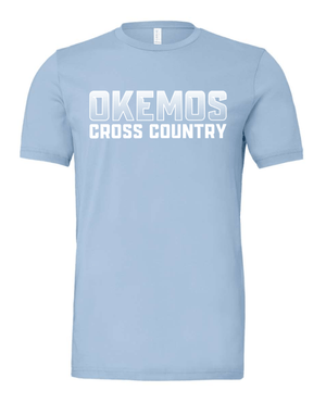 Custom Apparel - Screen Printing - Okemos CMS Cross Country - Adult T-Shirt Blue/Maroon/Black - Okemos CMS Cross Country 2024 - 16303