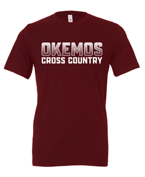 Custom Apparel - Screen Printing - Okemos CMS Cross Country - Adult T-Shirt Blue/Maroon/Black - Okemos CMS Cross Country 2024 - 16303