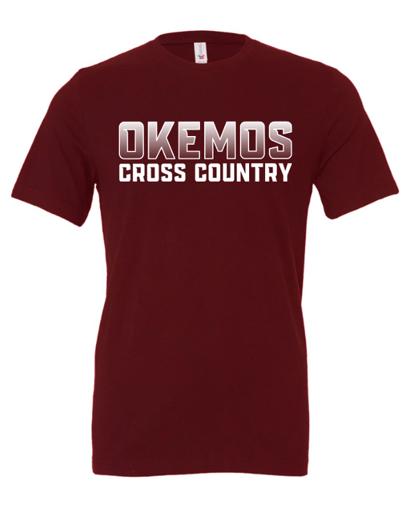 Custom Apparel - Screen Printing - Okemos CMS Cross Country - Adult T-Shirt Blue/Maroon/Black - Okemos CMS Cross Country 2024 - 16303