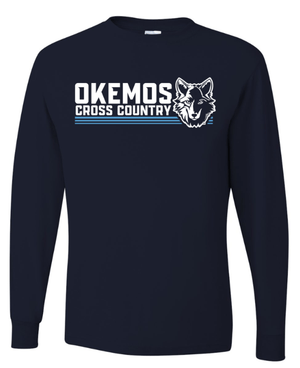 Custom Apparel - Screen Printing - Okemos CMS Cross Country - Long Sleeve T-Shirt - Long Sleeve - Okemos CMS Cross Country - 14442