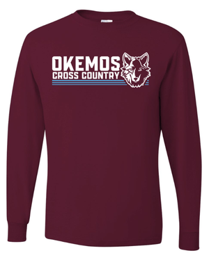 Custom Apparel - Screen Printing - Okemos CMS Cross Country - Long Sleeve T-Shirt - Long Sleeve - Okemos CMS Cross Country - 14442