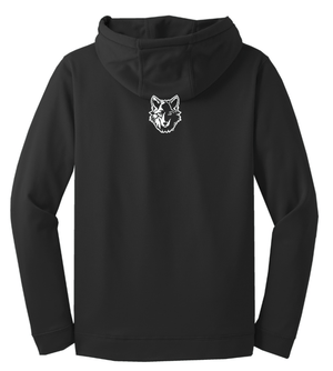 Custom Printed Apparel | Okemos CMS/Kinawa Cross Country 2025 - Adult Sport - Wick Fleece Hooded Pullover (Black/Maroon) - Okemos CMS/Kinawa Cross Country 2025 - 18257