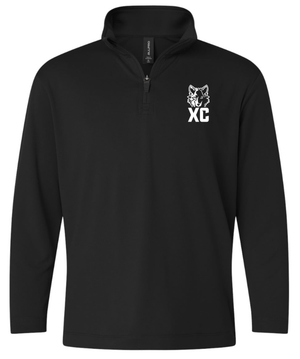 Custom Printed Apparel | Okemos CMS/Kinawa Cross Country 2025 - Black Youth Performance Quarter Zip Pullover - Okemos CMS/Kinawa Cross Country 2025 - 18257
