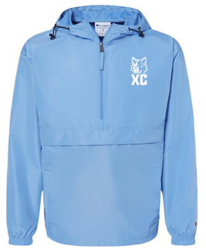 Custom Printed Apparel | Okemos CMS/Kinawa Cross Country 2025 - Champion Light Blue Anorak Jacket - Okemos CMS/Kinawa Cross Country 2025 - 18257