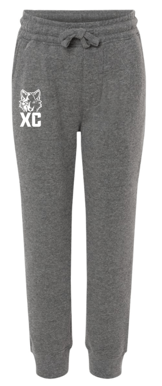 Custom Printed Apparel | Okemos CMS/Kinawa Cross Country 2025 - Youth Grey Lightweight Sweatpants - Okemos CMS/Kinawa Cross Country 2025 - 18257