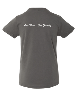 Custom Apparel - Screen Printing - Okemos Football 2024 - Youth Jersey Tee Maroon/ Dk Grey - Okemos Football 2024 - 16351