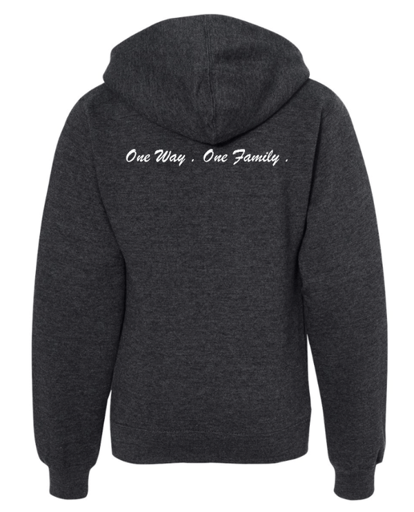 Custom Apparel - Screen Printing - Okemos Football 2024 - Youth Midweight Hooded Sweatshirt - Okemos Football 2024 - 16351