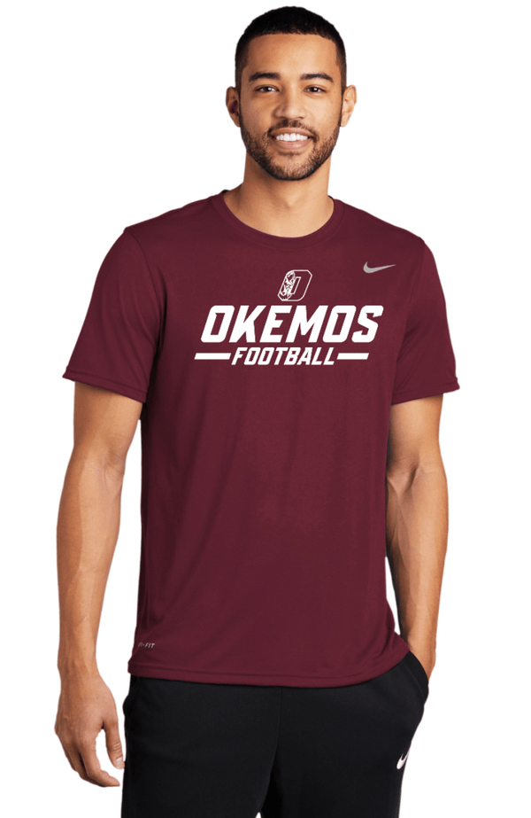 Custom Apparel - Screen Printing - Okemos Football - Nike Dri - Fit Unisex T-shirt - T-Shirt - Okemos Football - 13920