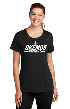 Custom Apparel - Screen Printing - Okemos Football - Nike DriFit Women's T-shirt - T-Shirt - Okemos Football - 13920
