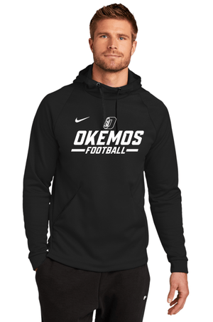 Custom Apparel - Screen Printing - Okemos Football - Nike Therma - FIT Hoodie - Okemos Football - 13920