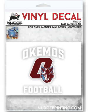 Custom Apparel - Screen Printing - Okemos Football - Spring 2025 - Car Decal - Okemos Football - Spring 2025 - 17711