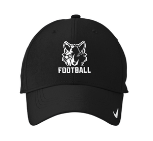 Custom Apparel - Screen Printing - Okemos Football - Spring 2025 - Nike Dri Fit Legacy Cap (Black / Maroon) - Okemos Football - Spring 2025 - 17711