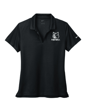 Custom Apparel - Screen Printing - Okemos Football - Spring 2025 - Nike Women's Dri FIT Polo (Blue / Black) - Okemos Football - Spring 2025 - 17711