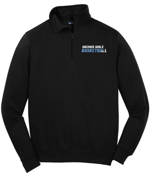 Custom Apparel - Screen Printing - Okemos Girls Basketball 2024 - Adult Unisex 1/4 Zip Sweatshirt - Okemos Girls Basketball - 16963