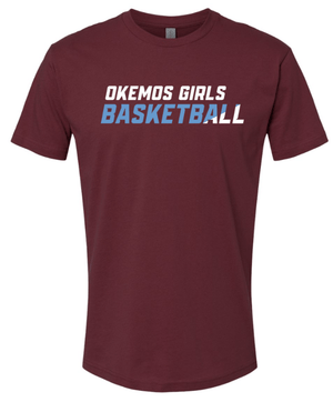 Custom Apparel - Screen Printing - Okemos Girls Basketball 2024 - Adult Unisex T-Shirt - Okemos Girls Basketball - 16963