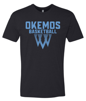 Custom Apparel - Screen Printing - Okemos Girls Basketball 2024 - Adult Unisex T-Shirt Net Design - Okemos Girls Basketball - 16963