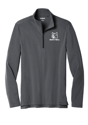 Custom Apparel - Screen Printing - Okemos Girls Basketball 2024 - OGIO Limit 1/4 - Zip ~ Dark Grey / Black ~ - Okemos Girls Basketball - 16963
