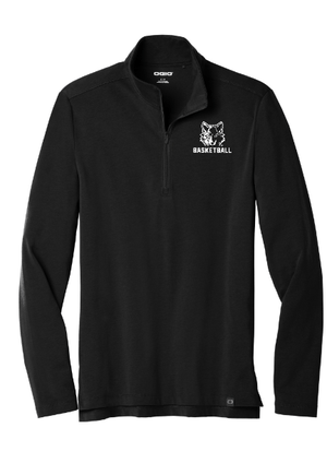 Custom Apparel - Screen Printing - Okemos Girls Basketball 2024 - OGIO Limit 1/4 - Zip ~ Dark Grey / Black ~ - Okemos Girls Basketball - 16963