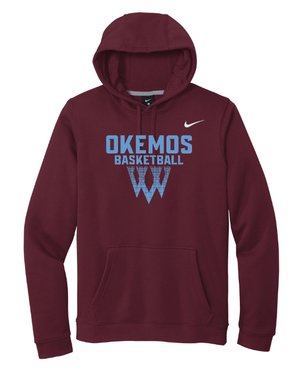 Custom Apparel - Screen Printing - Okemos Girls Basketball - Adult Unisex Nike Hooded Sweatshirt - Hooded Sweatshirt - Okemos Girls Basketball - 15073