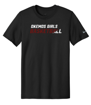 Custom Apparel - Screen Printing - Okemos Girls Basketball - Adult Unisex Nike T-Shirt - T-shirt - Okemos Girls Basketball - 15073