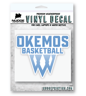 Custom Apparel - Screen Printing - Okemos Girls Basketball - Car Decal - Decal - Okemos Girls Basketball - 15073