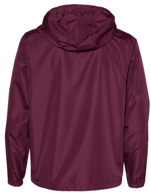 Custom Apparel - Screen Printing - Okemos Girls Golf - Adult Lightweight Windbreak Full Zip Jacket Maroon/ White Camo - Okemos Girls Golf - 16225