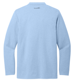 Custom Apparel - Screen Printing - Okemos Girls Golf - Adult TravisMathew Coveside 1/4 Zip Light Blue - Okemos Girls Golf - 16225