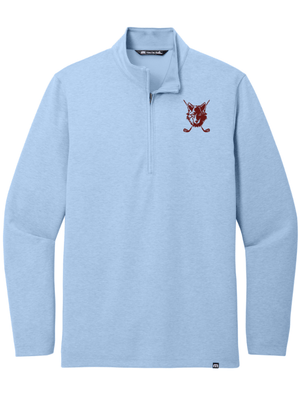 Custom Apparel - Screen Printing - Okemos Girls Golf - Adult TravisMathew Coveside 1/4 Zip Light Blue - Okemos Girls Golf - 16225