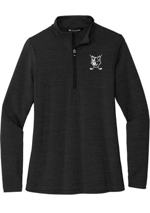 Custom Apparel - Screen Printing - Okemos Girls Golf - Women's 1/4 Zip Black - Okemos Girls Golf - 16225