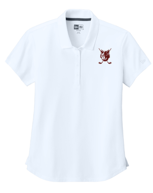 Custom Apparel - Screen Printing - Okemos Girls Golf - Women's Power Polo White/ Black - Okemos Girls Golf - 16225