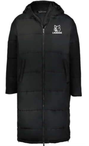 Custom Printed Apparel | Okemos Girls Lacrosse | Adult Unisex Long Puffer Jacket - Okemos Lacrosse - 19208