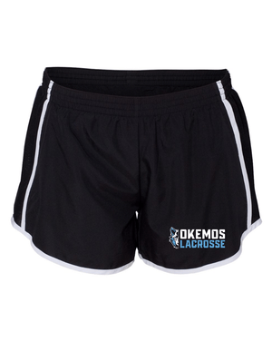 Custom Apparel - Screen Printing - Okemos Girls Lacrosse - Women's Team Running Shorts - Okemos Girls Lacrosse - 15518