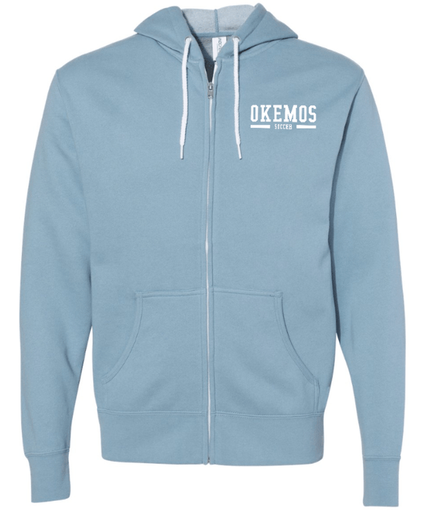 Custom Apparel - Screen Printing - Okemos Girls Soccer 2024 - Unisex Lightweight Zip - Up Sweatshirt - Okemos Girls Soccer 2024 - 15460