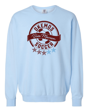 Custom Apparel - Screen Printing - Okemos Girls Soccer 2025 - Adult Unisex Crewneck Sweatshirt (Multiple Color Options) - Okemos Girls Soccer 2025 - 17586