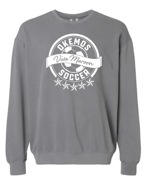 Custom Apparel - Screen Printing - Okemos Girls Soccer 2025 - Adult Unisex Crewneck Sweatshirt (Multiple Color Options) - Okemos Girls Soccer 2025 - 17586