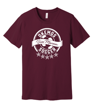 Custom Apparel - Screen Printing - Okemos Girls Soccer 2025 - Adult Unisex T-Shirt (Multiple Color Options) - Okemos Girls Soccer 2025 - 17586