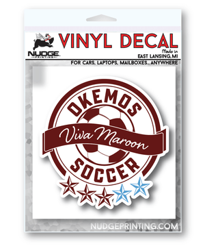 Custom Apparel - Screen Printing - Okemos Girls Soccer 2025 - Car Decal - Okemos Girls Soccer 2025 - 17586